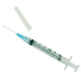 3ml syringes with 25x 1" needle (100/box)